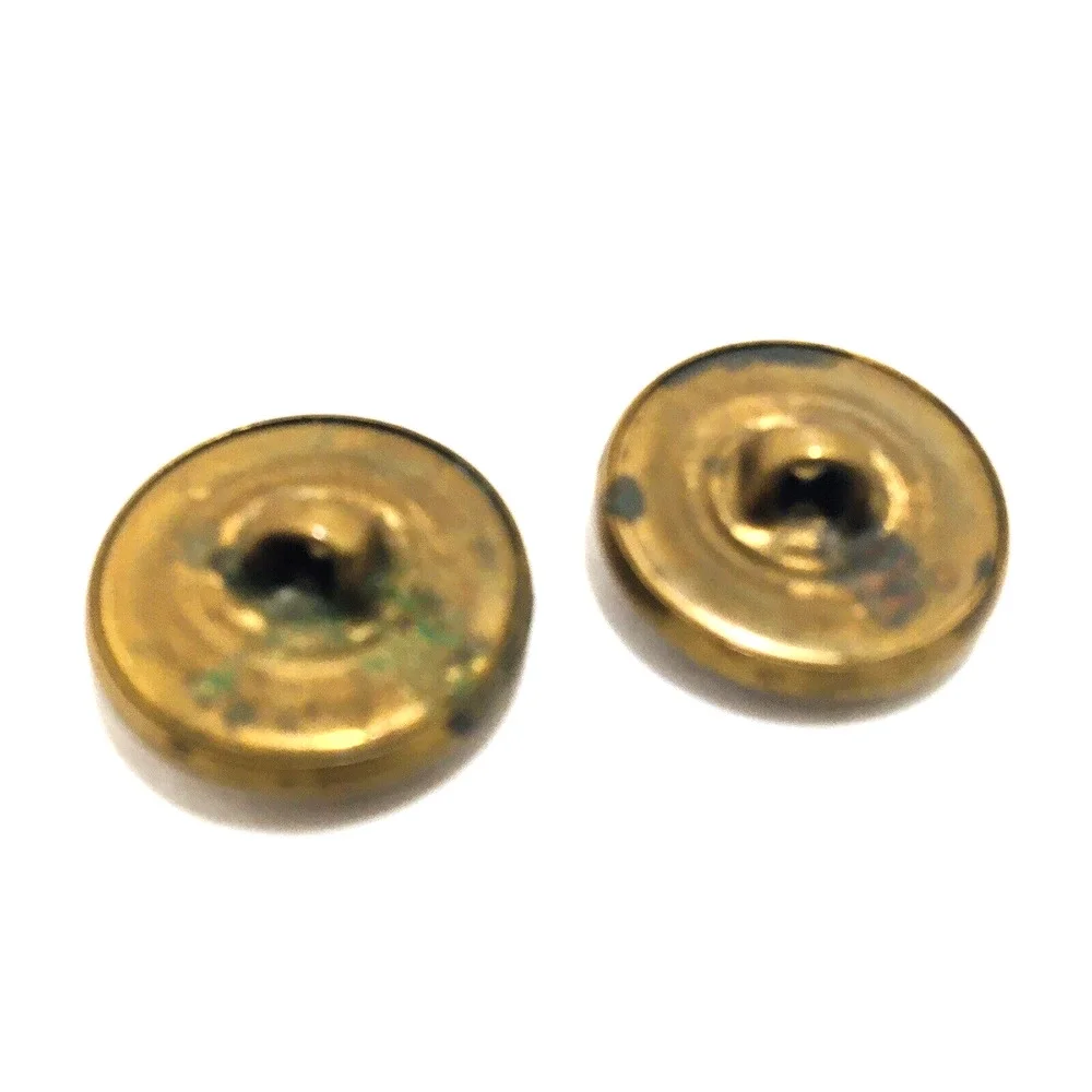 Interesting Brass Color BUTTONS, Vintage DESIGN Unique Rare Unknown Origin